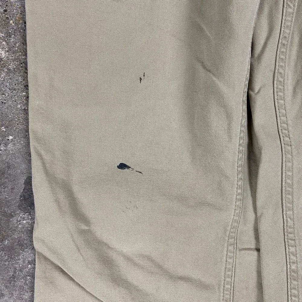 Carhartt Rugged Flex Canvas Pants Size 31x34 Beige Relaxed Fit Utility Work Wear